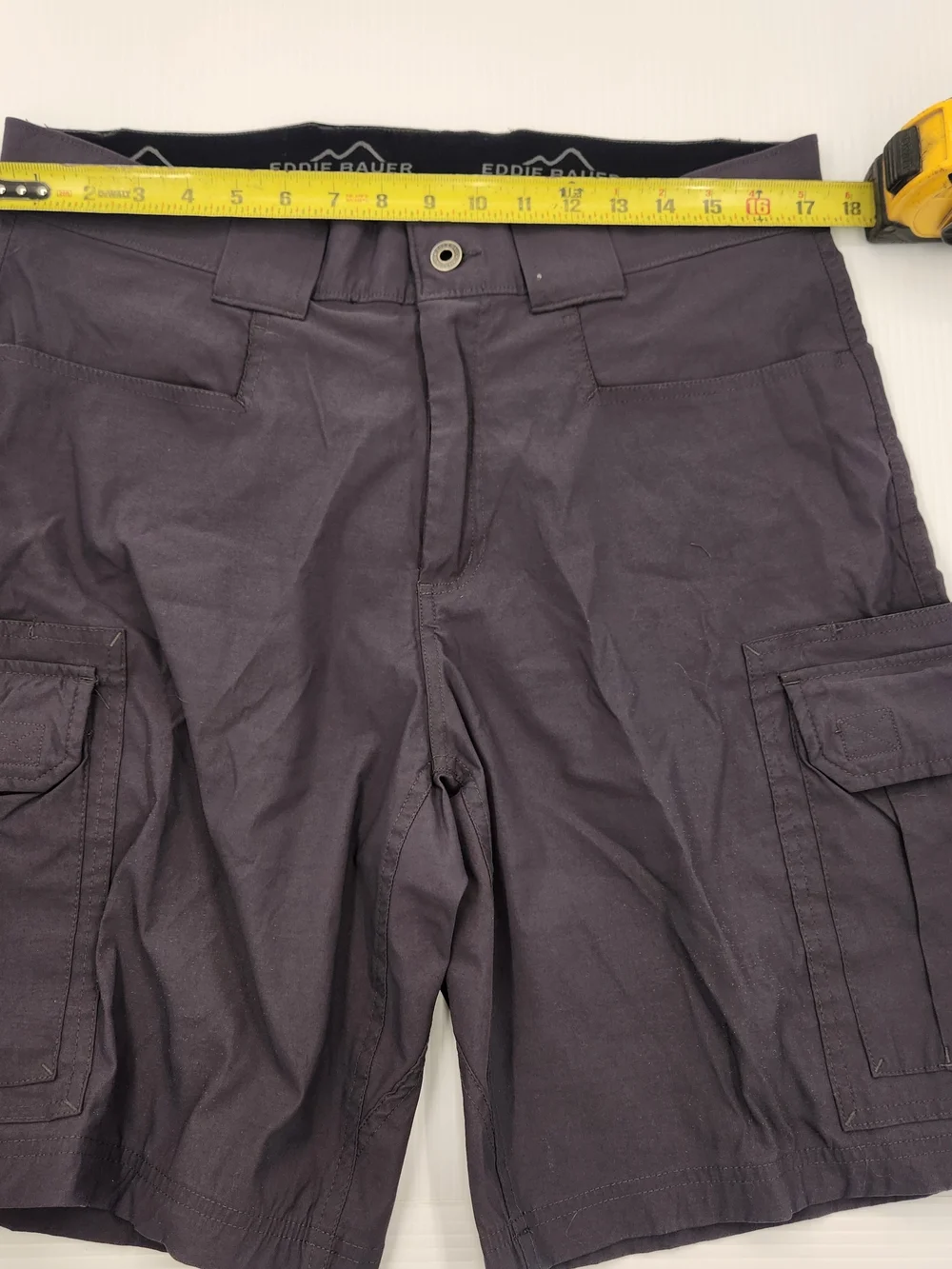 Eddie Bauer Gray Cargo Shorts with Side Pockets